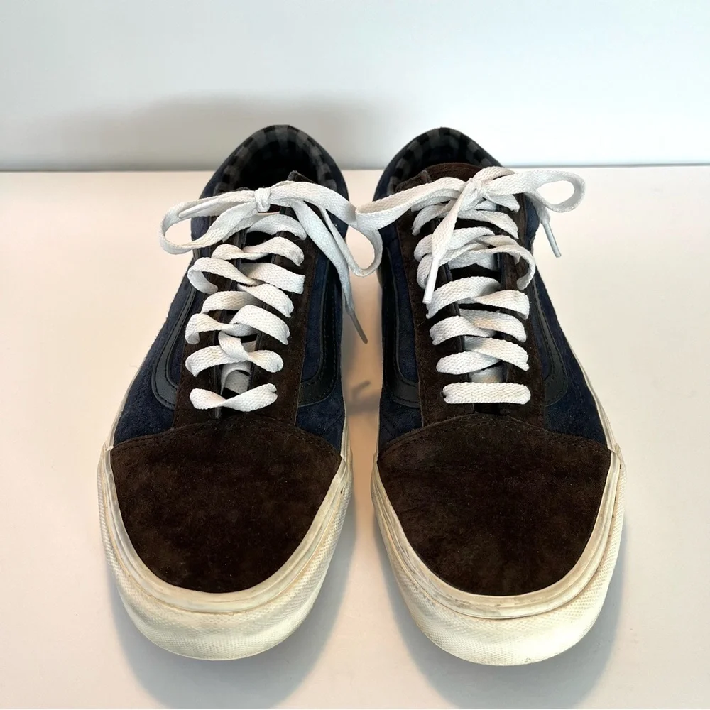 VANS Brown and Blue Suede Skate Shoes Size 8 Men’s 9.5 Women’s